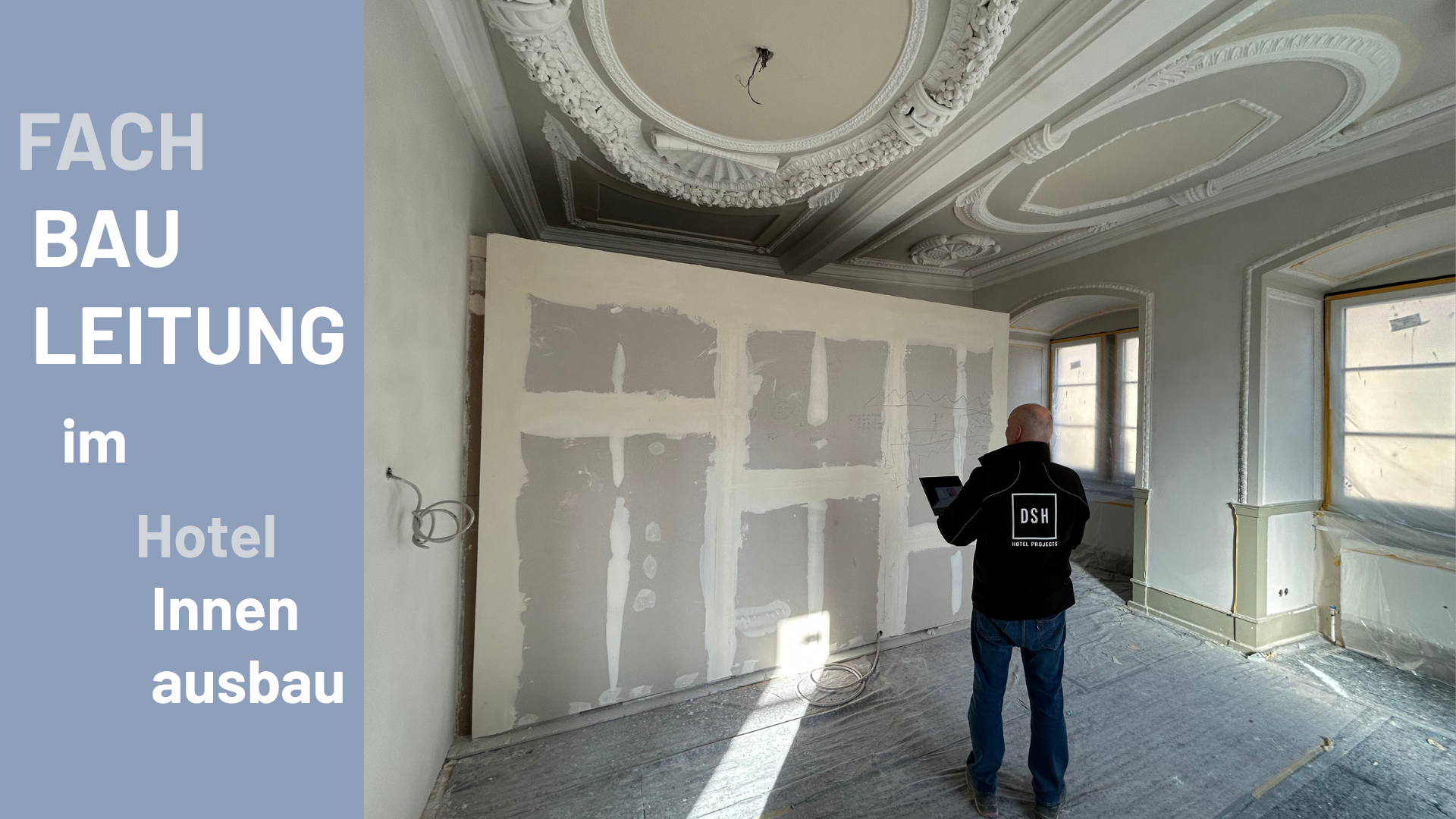 Ein Fachbauleiter auf einer Baustelle