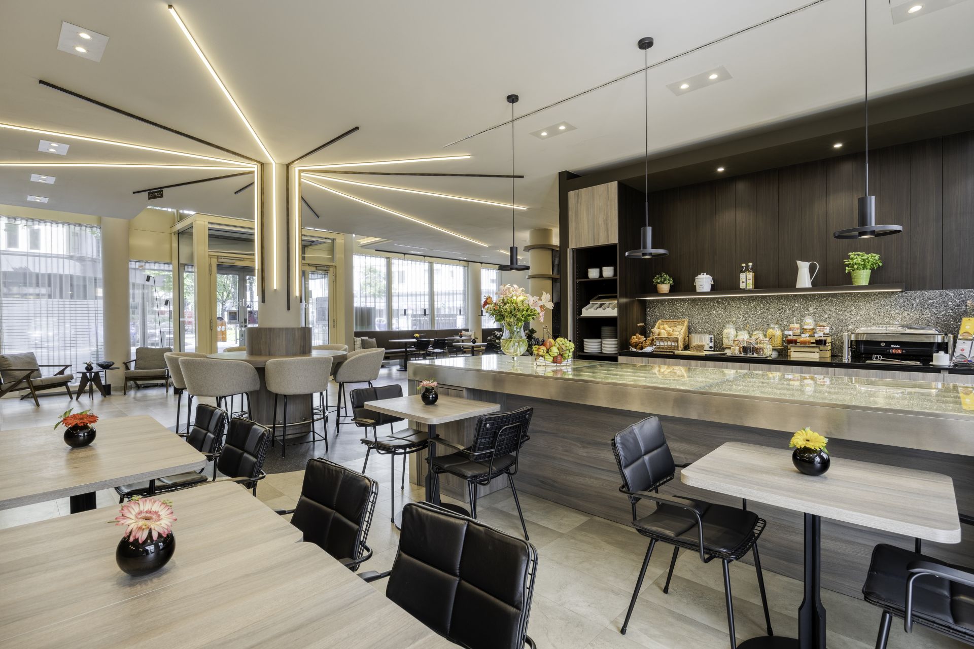 Restaurant interior design Hotel Citadines Berlin Kurfürstendamm