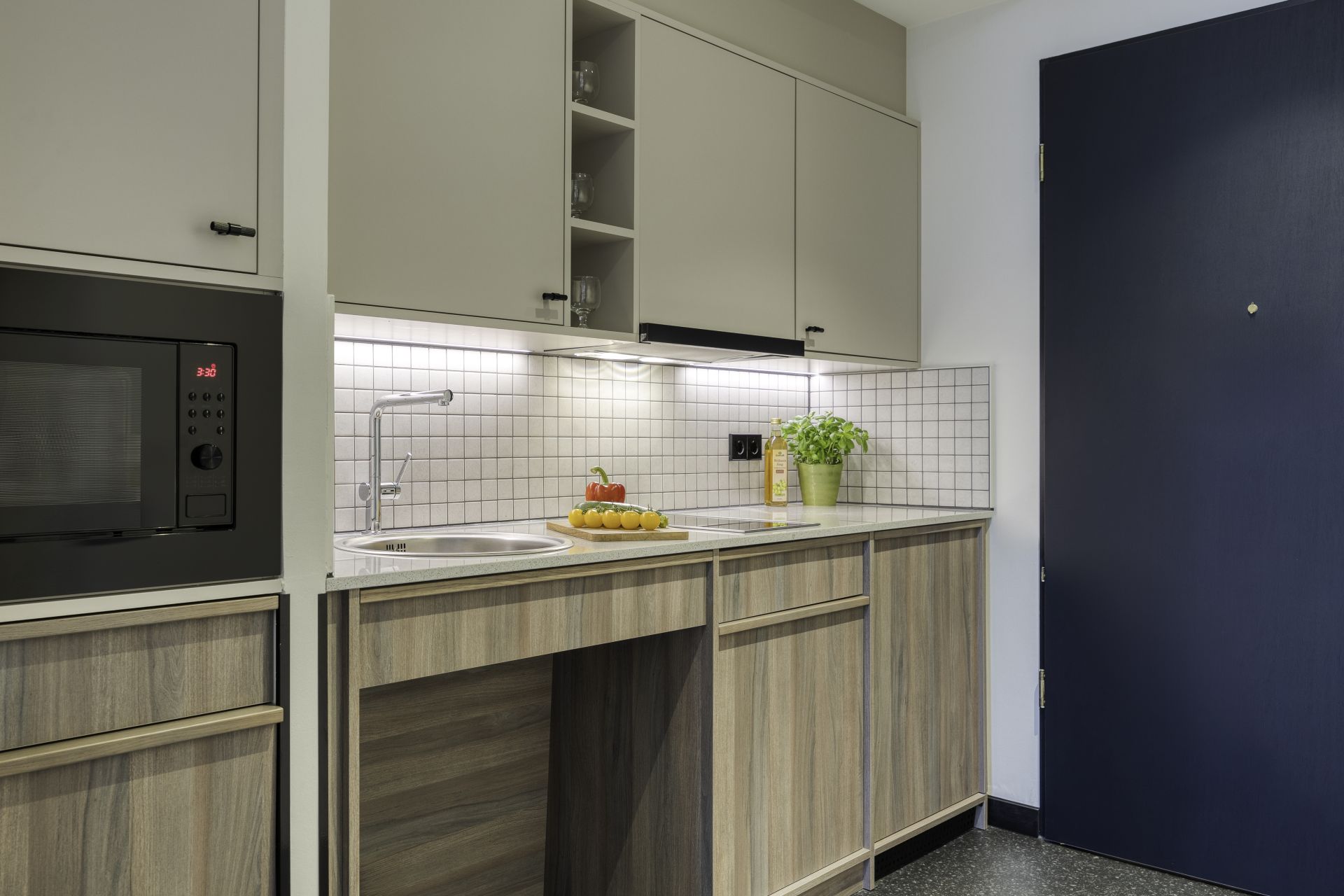 Kitchen Hotel Room Hotel Citadines Berlin Kurfürstendamm